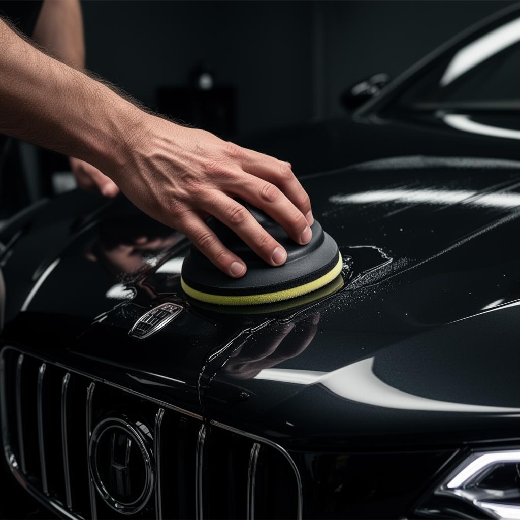 Professional applying Ceramic Pro coating